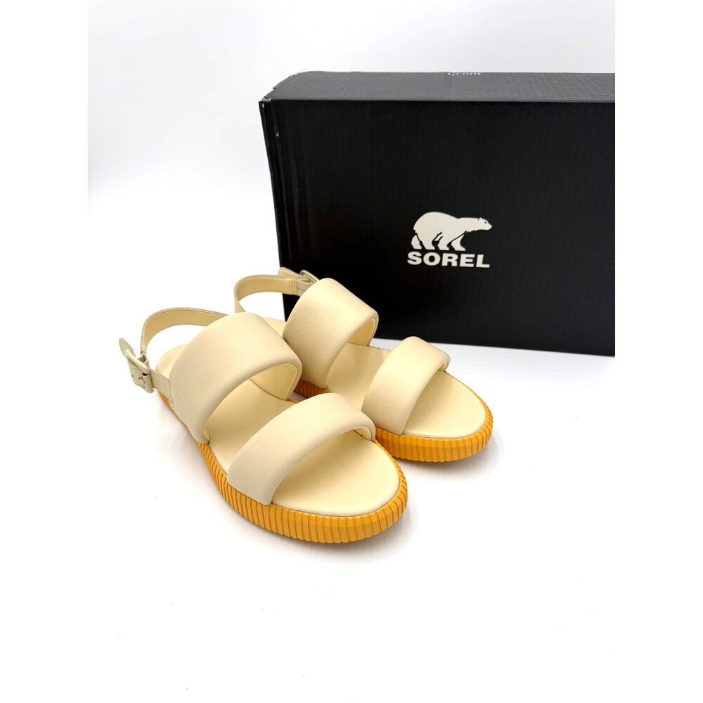 NIB Sorel Ona Streetworks Sandal - Honey White/Yellow Ray - Women's 10